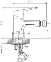 Baterie lavoar gat lung