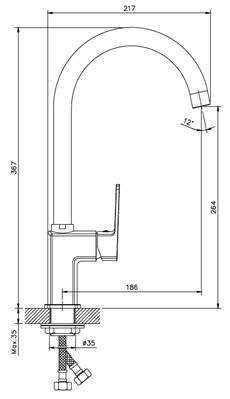 Baterie spalator Plus GEHLER QUADRAT 