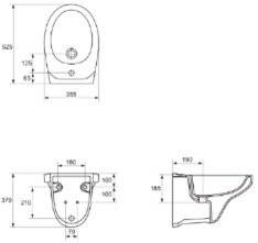 Bideu CERSANIT suspendat CERSANIT Delfi 