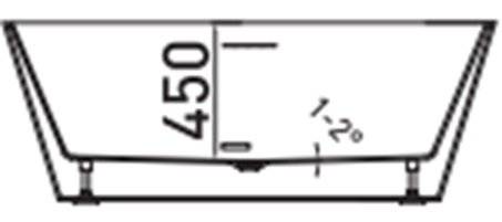Cada Freestanding GEHLER 170 x 74 x 58 cm