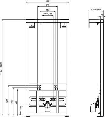 Cadru incastrabil Bideu IDEAL STANDARD