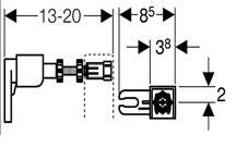 Cadru incastrare lavoar+bideu 
