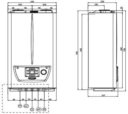 Centrala murala in condensatie IMMERGAS VICTRIX OMNIA 26 - kit de evacuare inclus