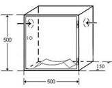 Cutie hidrant MRN EC C52 (2) - 500x500x150 ROSIE usa cu sticla, sistem complet-furtun plat, fara tambur