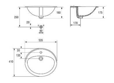 Lavoar CERSANIT CALLA 54