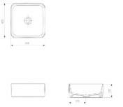 Lavoar patrat CERSANIT CREA 35