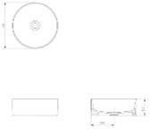 Lavoar rotund CERSANIT CREA 35