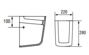 Semi-piedestal CERSANIT Carina