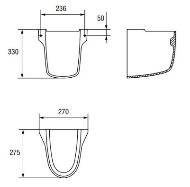 Semi-Piedestal CERSANIT President