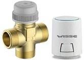 Vana cu 3 cai 3/4'' WISSE, cu servomotor 230V - pentru ventiloconvectoare