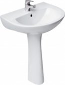 Lavoar CERSANIT President 445x350x160, cu orificiu pentru baterie si preaplin