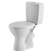 Set WC compact CERSANIT Corfu 010 evacuare orizontala + rezervor alimentare 3/6 litri, racord 1/2
