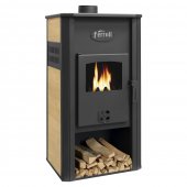 Termosemineu combustibil solid FERROLI Mirano H, 21.4 kW, 49 x 46 x 105 cm, antracit