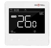 Termostat digital ALB programabil cald/rece pardoseala si ventiloconvectoare, LCD, INNOTROLL HT-FC02 WIFI - montaj in doza - 230 V