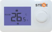 Termostat electronic pentru centrala cu LCD neprogramabil STEGE cu fir HT100