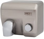 Uscator de maini SANELA, actionare manuala cu buton, otel inox, crom mat
